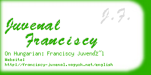 juvenal franciscy business card